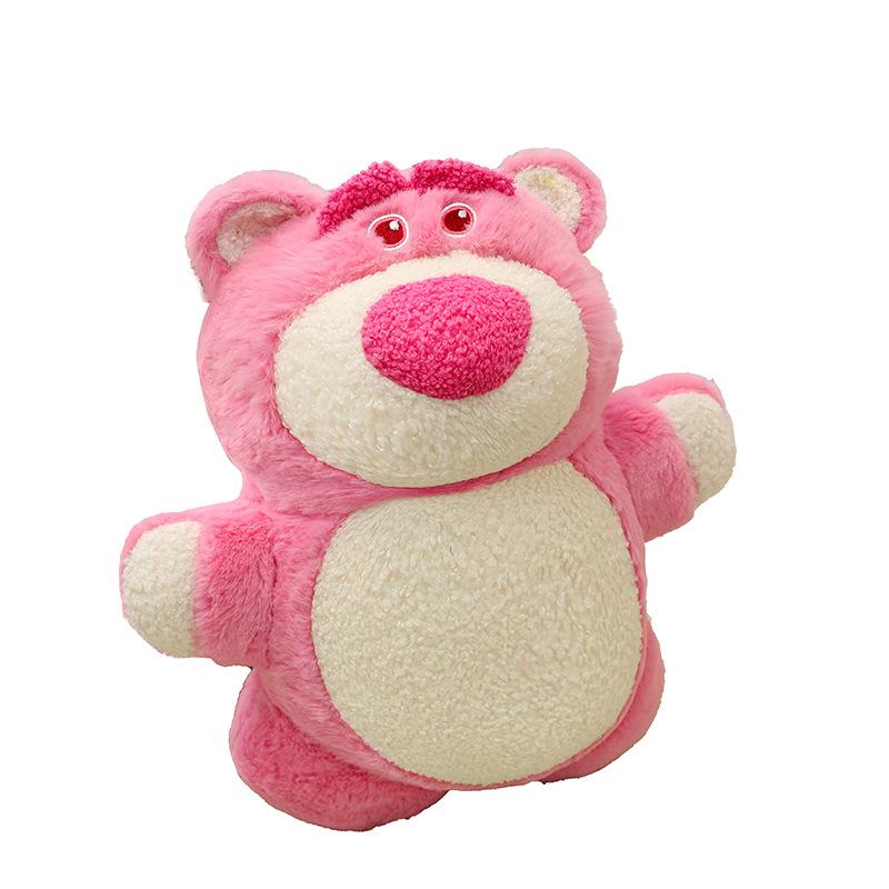 New Doll Cute Version Strawberry Bear Doll Pink Hug Bear Plush Toy Doll