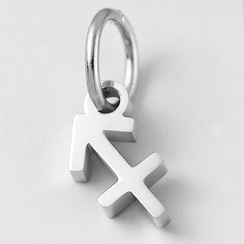 SUNIBI Stainless Steel Star Zodiac Sign 12 Constellation Pendant Accessories for Necklace Women Man Jewelry Gifts