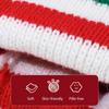 Knitted Acrylic Christmas Hats striped With Ear Top Winter Outdoor Wool Ball Daily Wear