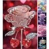 Dreamy Flower Partial DIY 5D Special Shaped Drill Diamond Painting Gem Art for Adults/Beginners Gift Idea Home Decor 30x40cm