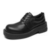 New Increase Platform Leather Shoes for Men Spring Autumn Black Lace Designer Shoe Male Business Casual Derby Shoes Man