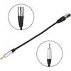Wendry Gold Plated 3.5mm TRS To XLR3M Stereo Cable, Mono Male To 3PIN XLR Male PVC Exterior Zinc Alloy Shell Adapter Cable(0.)