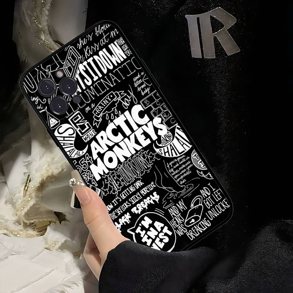 Logo A-Arctic M-Monkeys Telefoonhoesje Voor IPhone 16 17 Air 15 14 13 12 11 Pro Max 16E Plus Fundas