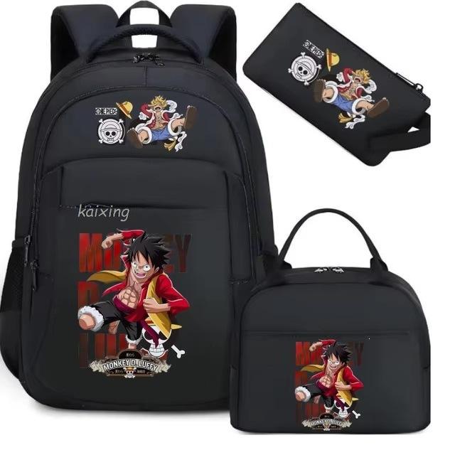 Schulrucksack mit großer Kapazität und Schultergurt; Schüler Drei-teiliges Federmäppchen-Set