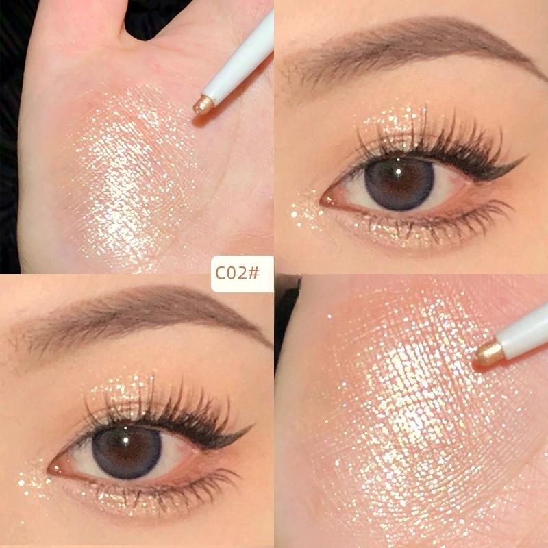 Trucco per gli occhi Matita eyeliner gel Impermeabile a lunga durata Colore Rosso Marrone Sdraiato Penna baco da seta Pigmento Eyeliner opaco Nuovo