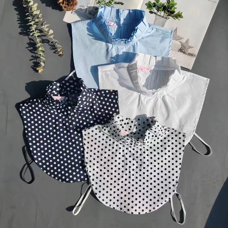 A211 Season Fake Collar Women'S Versatile Folding Collar Cotton Fake Collar Shirt Collar Sweater Decorative Collar Lace Collar