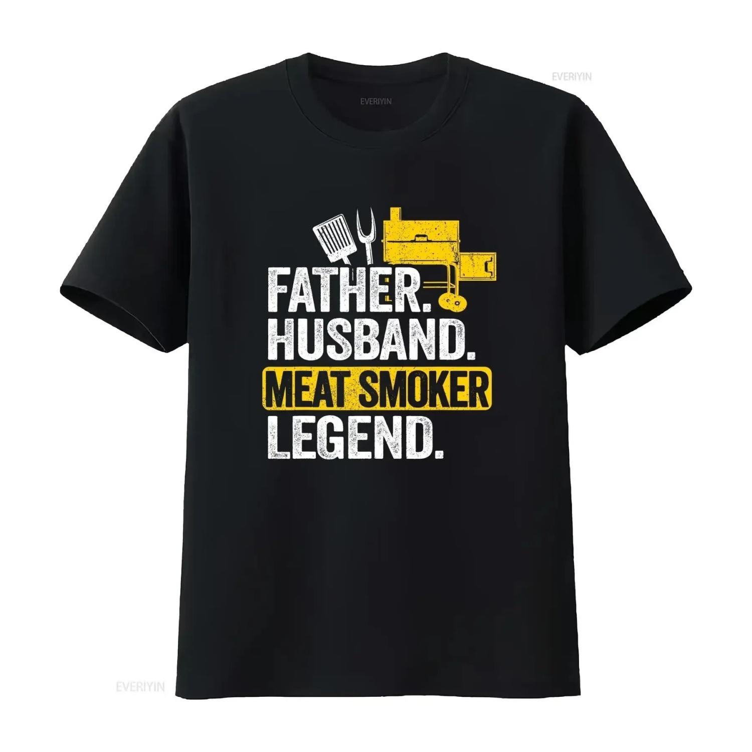 s Father Husband Meat Smoker Legend Grilling Da Baseball cap Snapback Caps Knitted Hat vintage Washed graphic Comfortable S чёрный