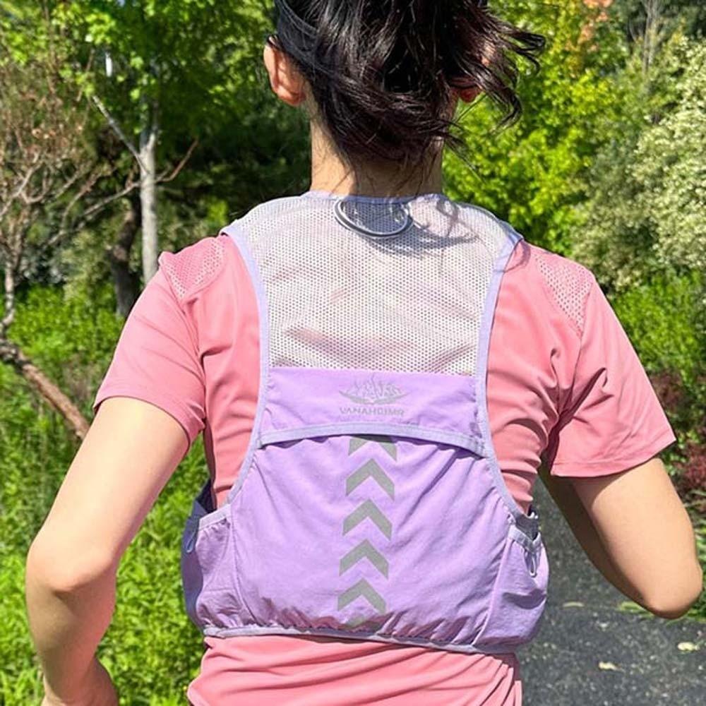 High Visibility Reflective Vest Bag Security Waistcoat Sports Backpack Night Running Bag  Cycling