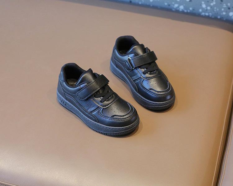 2025 Frühling & Herbst Kinder weiße Leder Sportschuhe - weiche Sohle für Jungen & Mädchen