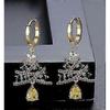 Boucles d'oreilles Arbre de Noël Halloween Action de Grâce Automne Anneau Scintillant Pendantes Pour Femmes Tenues Festives de Fête de Fête Bijoux de Fête