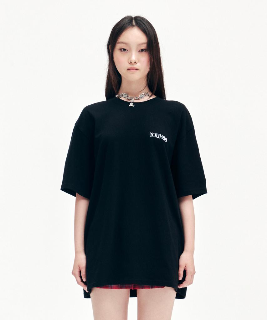 YOUHEE Youhee Small Logo T-Shirts Black