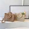New Handheld Straw Woven Bag For Women Handmade Portable Handbag Large Capacity Beach Bag Handheld Money Bag Premium