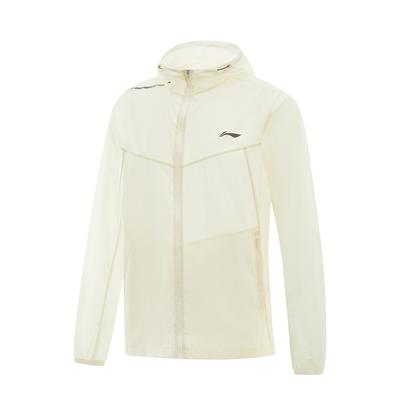 Li Ning Table Tennis Series UV Resistant Water Repellent Hooded Jacket Unisex Jacket Off-White AFDV263-2