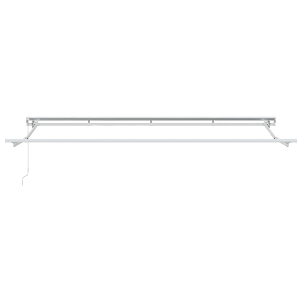 Yellow and White Retractable Awning Frame 350 x 200 cm