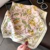 Luxury Design 70*70cm Horse Print Silk Square Scarf Women Soft Satin Hairband Neckerchief Office Hijab Headband Foulard