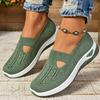 Simple Ladies Breathable Hollow Sneakers-casual Light Flat-bottomed Outdoor Walking Shoes, Suitable for Low Tops In All Seasons.