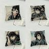 TTokitous MMuichirous Case Plush Fabric Soft Pillowcase Double Sided Print Cushion Cover Household Gifts