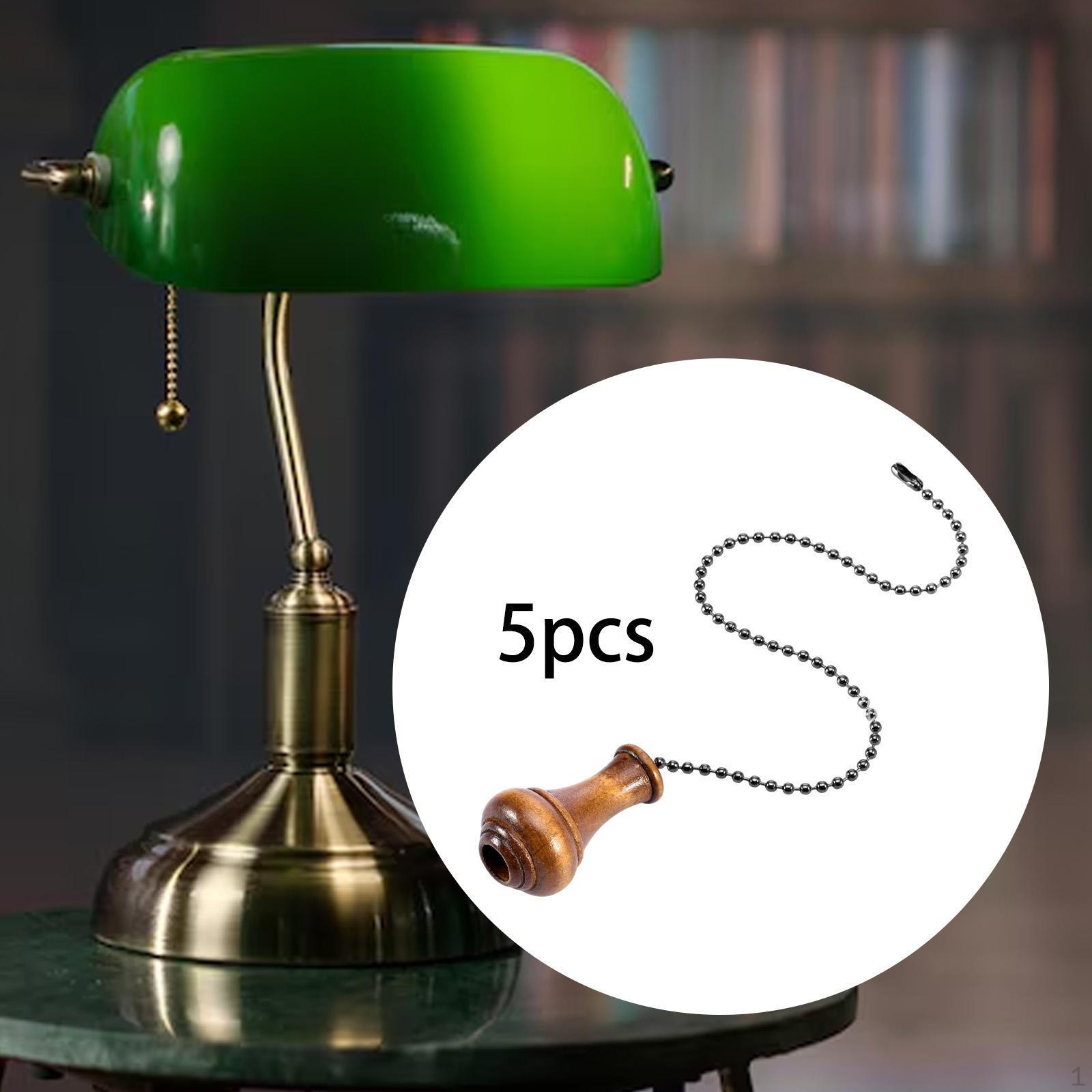 

5 шт. удлинителей цепочки для потолочного вентилятора для выключателей света с деревянным дизайном Type C