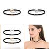 Neck Beautiful Womens Chain In Sleek Black Alloy Modern Choker Necklace For Wear Casual