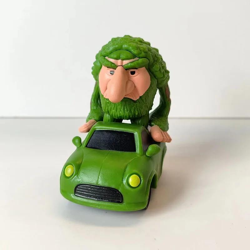 Funny Cartoon Character Cars Toys Unique Design Kids Vehicle Model Tung Tung Tung Sahur Car Figurine Anime Model Children Gifts