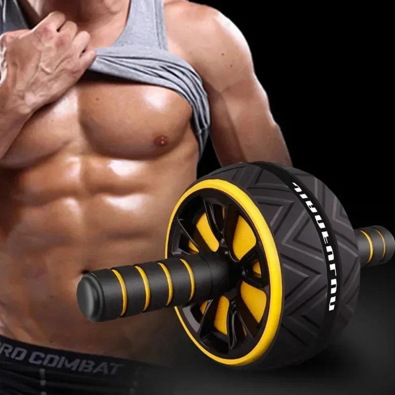 Ab Roller Abdominal Wheel Fitness Equipment for Exercise, Suitable for Both Men and Women, Dual-wheel Silent Ab Roller.