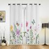 Schlafzimmer-Küchenvorhang, Frühlingsblume, Schmetterling, Fenstervorhänge, Vorhänge für Wohnzimmer, Dekorationsgegenstände