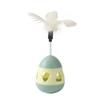 Cat Interactive Tumbler Toy - Leaky Food Ball With Feather Teaser, Rolling Boredom Relief & Fun Pet Entertainment