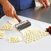 Kjøkken Rustfritt stål Gitterkutter Rulle Bakverk Brød Pizza Hjul Pai Deig DIY Bakeware Matlagingsverktøy