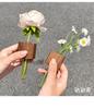 Solid Wood Magnetic Vase for Fresh Flowers and Single Stem Arrangements