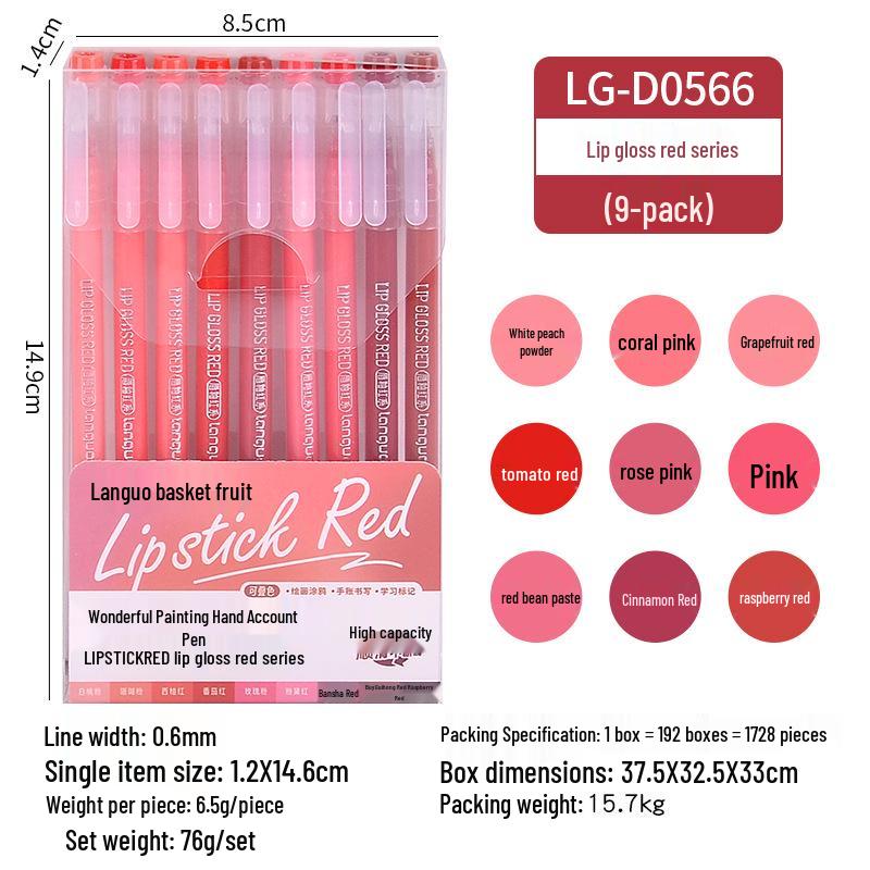 Morandi Color Planner Pen Set: Large Capacity Gel Pens with Needle-tip for Students and Drawing, Fluorescent Blue Fruit 0551.
