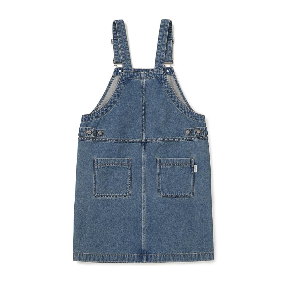 [Snowpeak] Denim Overall Dress Blue (S25ZWFOP77)