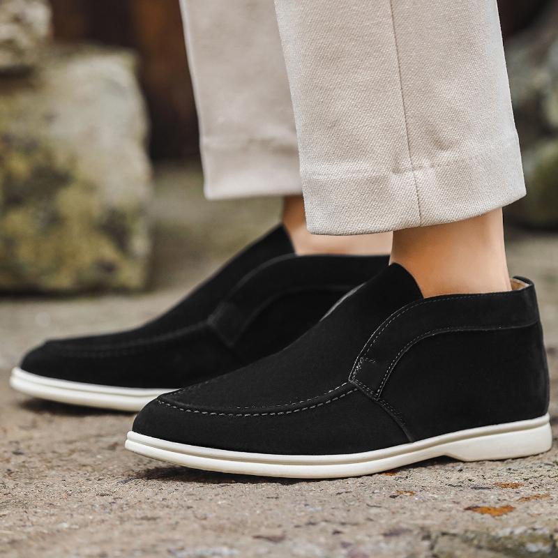 Fashion Fashion Men's Loafers Luxury Suede Leather Men Casual Shoes 2025 New Comfortable Driving Shoes Men Flat Sneakers Plus Size 39-48