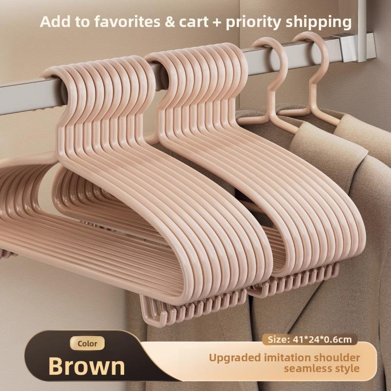 Seamless Clothes Hanger, Semi-circular Arc Anti-slip Clothes Drying Rack, Seamless Clothes Hanger, Clothes Hanging Hanger Hook 10pcs