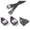20cm 30cm 50cm 9Pin Header Computer Motherboard Front Extension Cable For PC Motherboard Power Switch Restart Hard Drive