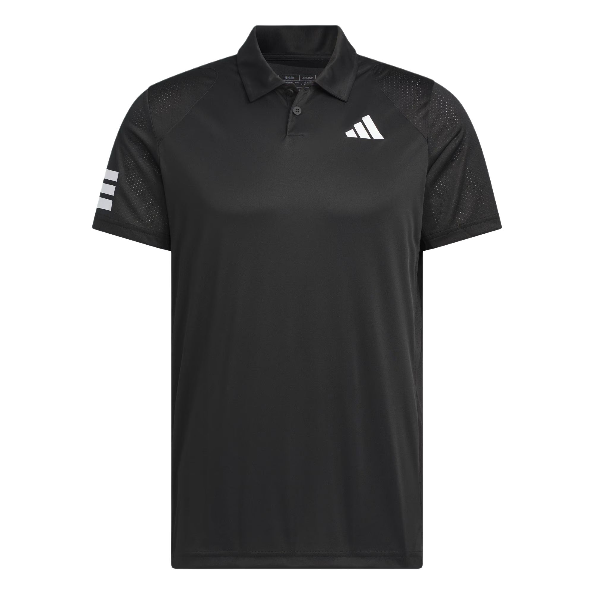 

Adidas Club Tennis 3-Stripes Quick-Dry Polo Shirt Men Tops Black White KA8333 M