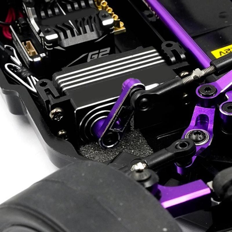 Adjustable 25T Servo Arm for Remote Control Crawlers Trucks Black 15.5-20mm for Remote Control Crawlers Machined