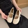 Autumn new fashion light mouth outer wear flat-soled single shoes soft-soled fairy with skirt casual Mary Jane shoes girl