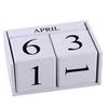 Calendario decorativo nordico bianco nero in legno semplice fai-da-te blocchi di legno decorazione per la casa