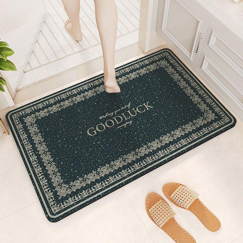 Diatom Mud Bathroom Mat with Strong Water Absorption, Dirt Resistant and Anti Slip Dry Foot Mat At the Entrance of the Bathroom