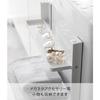 Yamazaki Tower Washing Machine Storage Rack, 2-Tier Magnetic Folding Shelf, White, Dimensions: W41 x D26 x H36.5cm (W x D x H), Bathroom Storage Rack,