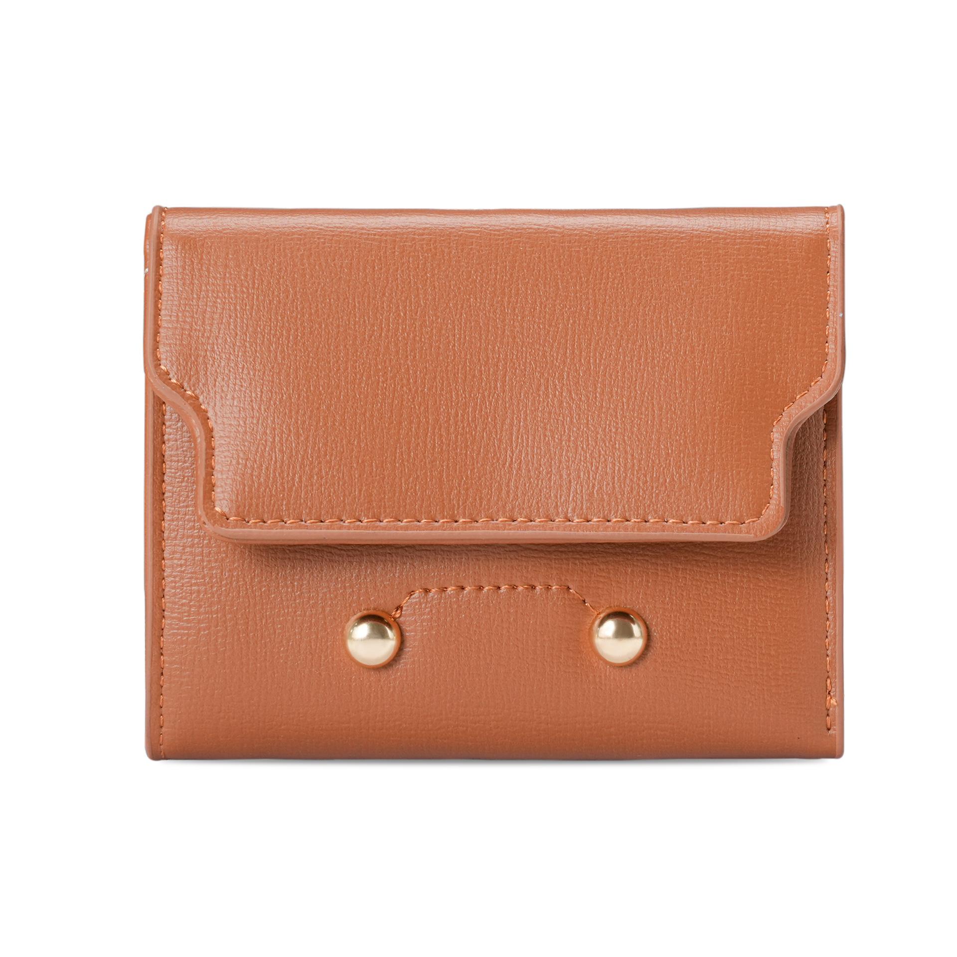 Simple Korean Change Bag, Willow Button Small Wallet, Female Student Women S Wallet, Wallet, Wallet коричневый
