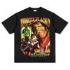 ASAP A $AP ROCKY High Street Hip Hop Rap T-Shirt Men's Heavyweight Loose Small Neckline Short Sleeves Comfortable Unisex Tshirt