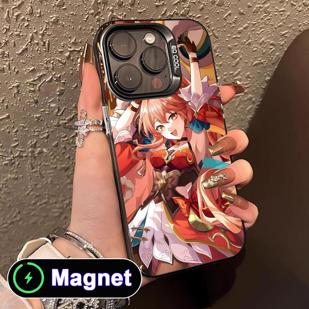 

HSR Guinaifen Translucent MagSafe Mobile Phone Case for iPhone 17 16 15 14 13 12 11 Air Pro Max Plus Colorful Cover iPhone 11