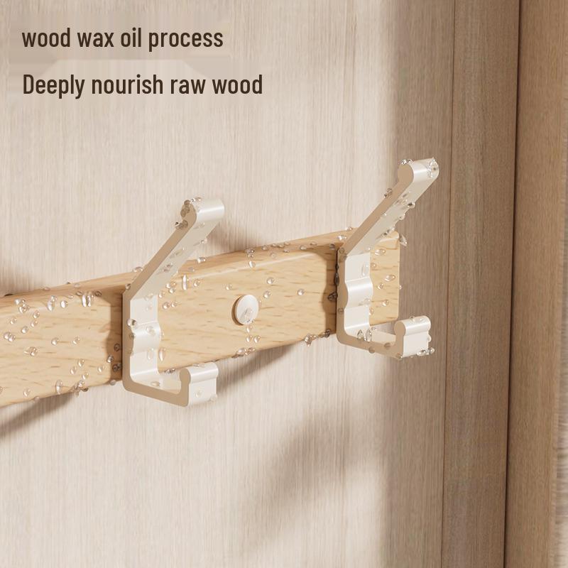 Buchenholz Bohrloser Starker Türrückseiten Haken Garderobenständer Aufhänger