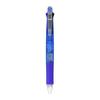 Zebra Clip-On Multi 4-Color Ballpoint Pen (Black, Red, Blue, Green) + 0.5mm Mechanical Pencil, Blue Barrel, Binder Clip, Refillable (SK-0.7芯)