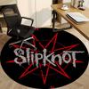 1 vnt. Slipknot grupės logotipas, apvalus biuro kilimas, neslystantis, minkštas ir patvarus biuro kilimas interjero dekoravimui, puikiai tinka biurui yy250915077