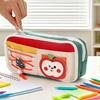 Estuche de Lápices de Dibujos Animados con Cremallera y Cordón Bolsa de Papelería Multifuncional para Estudiantes Gran Capacidad Resistente al Agua Lápiz para Material Escolar