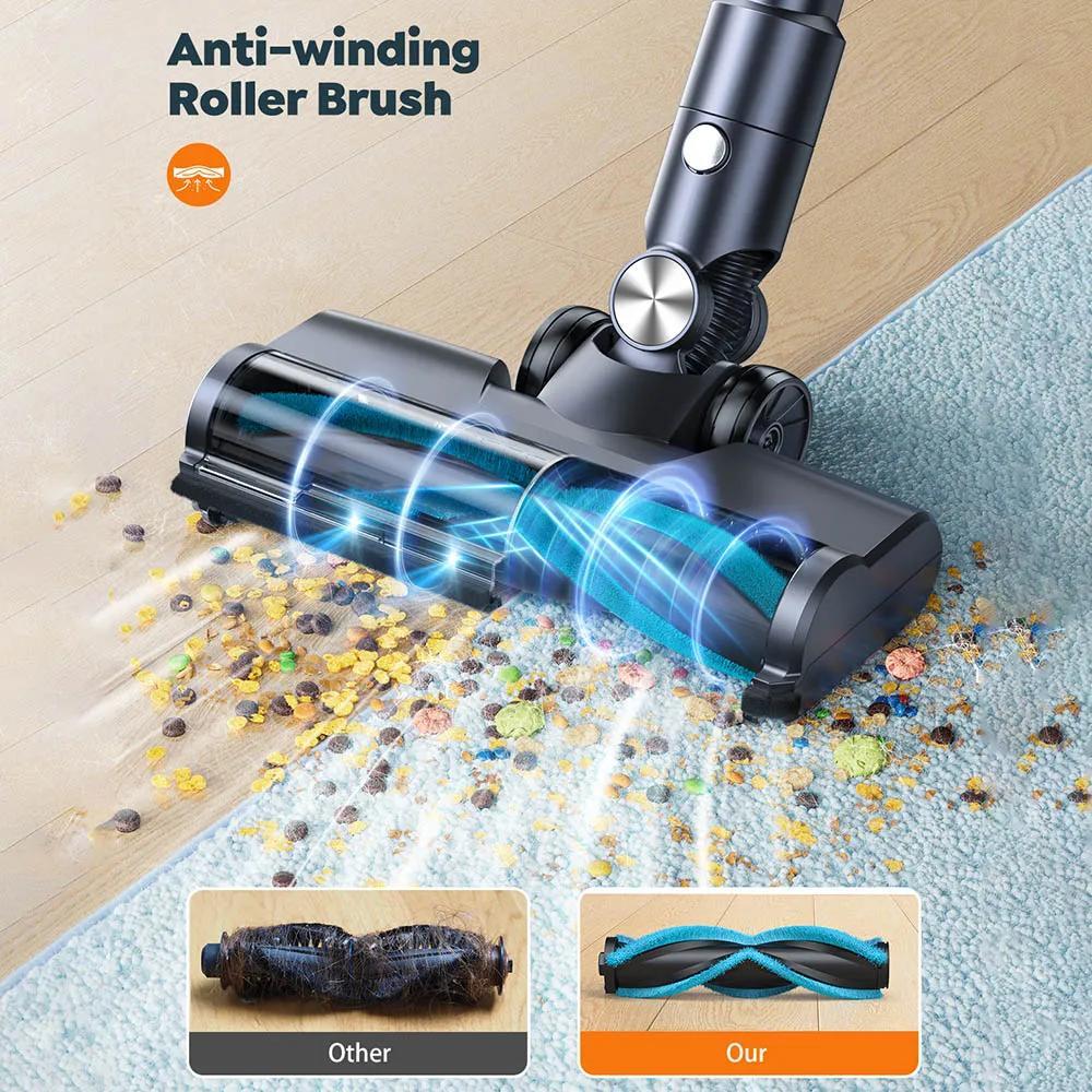 VC60 Smart Cordless Vacuum Cleaner, 38kPa Suction, 55min Runtime, HEPA Filtration, Smart OLED Display, 7*2500mAh lithium battery, 4-5 Hours charges