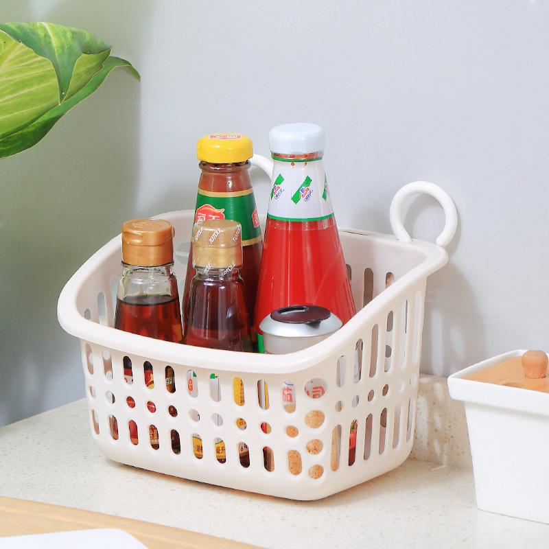 Hangable Storage Basket Bathroom Hanging Basket Household Plastic Kitchen Bathroom Bath Basket Storage Basket Wall Hanging Basket