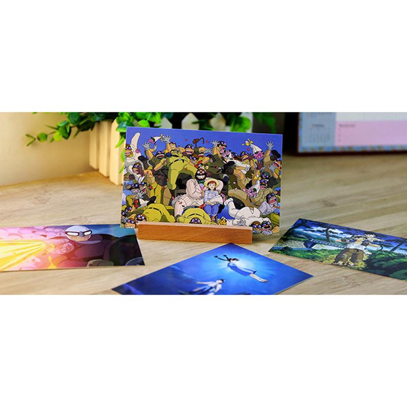30 de foi/lot Desene animate Carte poștală Tablouri vintage Hayao Miyazaki Felicitare